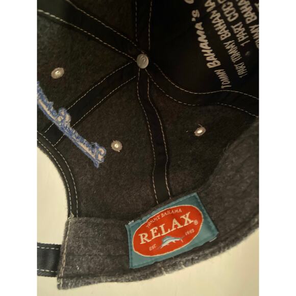 TOMMY BAHAMA Relax Gray Wool Adjustable Cap - Picture 9 of 9